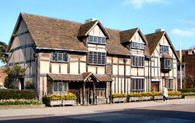 Church records show that a boy named Will Shakspere was born in the tiny farming town of Stratford-on-Avon on April 23, 1564.