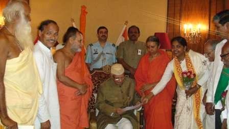 Respected Governer of Andhra Pradesh Sriman Tiwari Garu asking