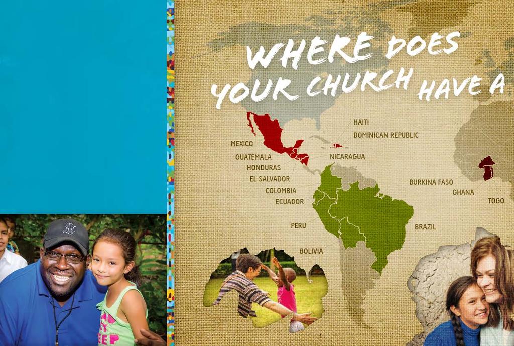 Choose a country that complements your church s existing missions work, or select a