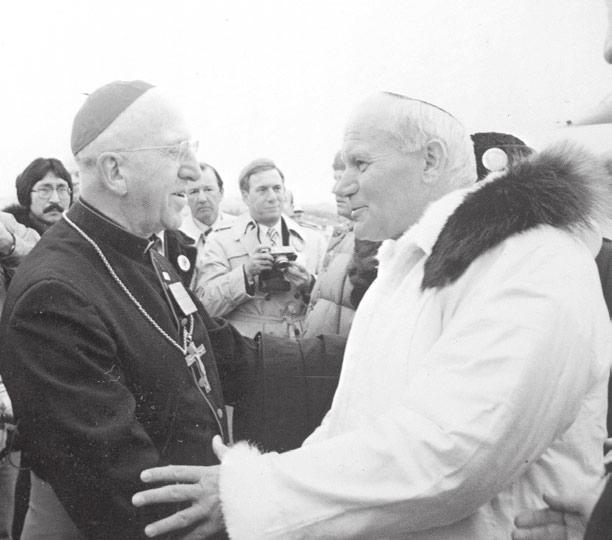 Ad Limina visit to Rome in 1989. Below, Bishop Donald J.