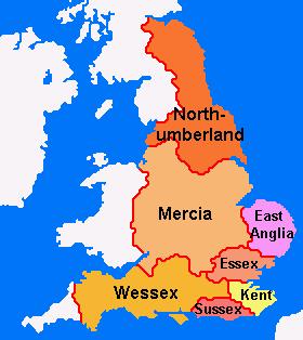 Under a truce concluded in 886, England was formally divided: the Saxons acknowledged Danish rule in the east and north, but the Danes agreed to respect Saxon rule in the south.