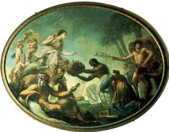 The East Offering Its Riches to Britannia by Spiridione Roma (1778).