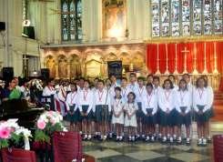 Choir groups from various CNI churches and schools presented songs at the service.