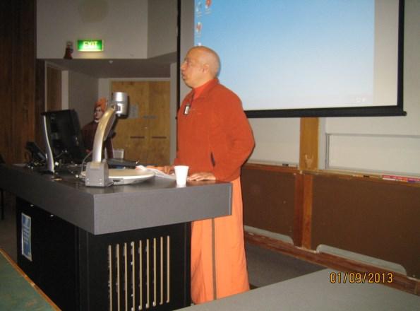 Swami Tyagananda spoke on Swami Vivekananda and Women: Mutual Influences.