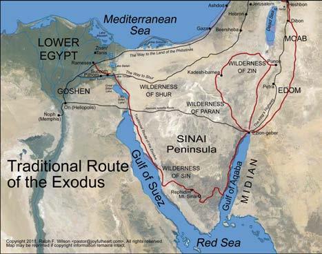 Israelites lived in State of Goshen