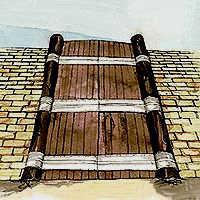 Long timbers could be used for roof