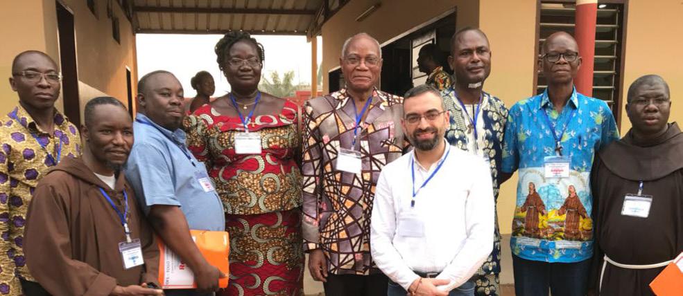 CIOFS Presidency at work continued from previous page Presidency Councilor Michel Janian, OFS, visited Togo in January with Fr. Francis Bongajum Dor, OFM Cap, to conduct its national elective chapter.
