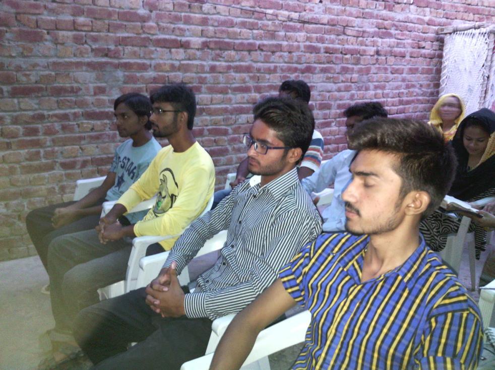 1 Faisalabad Pakistan. He also Taught them through Skype, He taught them about New Testament Church.