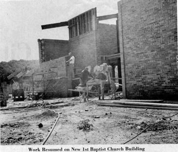 During the 1980 s the church membership steadily and faithfully worked at retiring the debt on the new building.