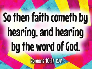 Many people would say faith is simply believing in God.