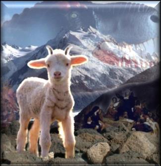 We are not told what the earth beast looks like! It has lamb-like horns. But, there is something important to observe: In Daniel 7:17 those four beasts are also shown as coming out of the earth!