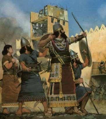 Assyrian War Machine The Assyrians were geniuses at waging war. They invented the battering ram, which they used to pound down city walls.