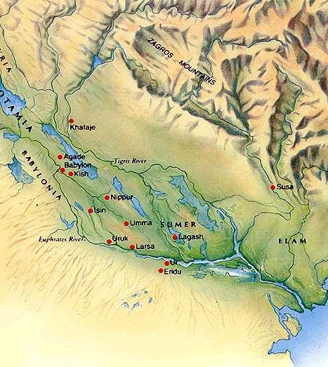 Sumer is the ancient name for southern Mesopotamia.
