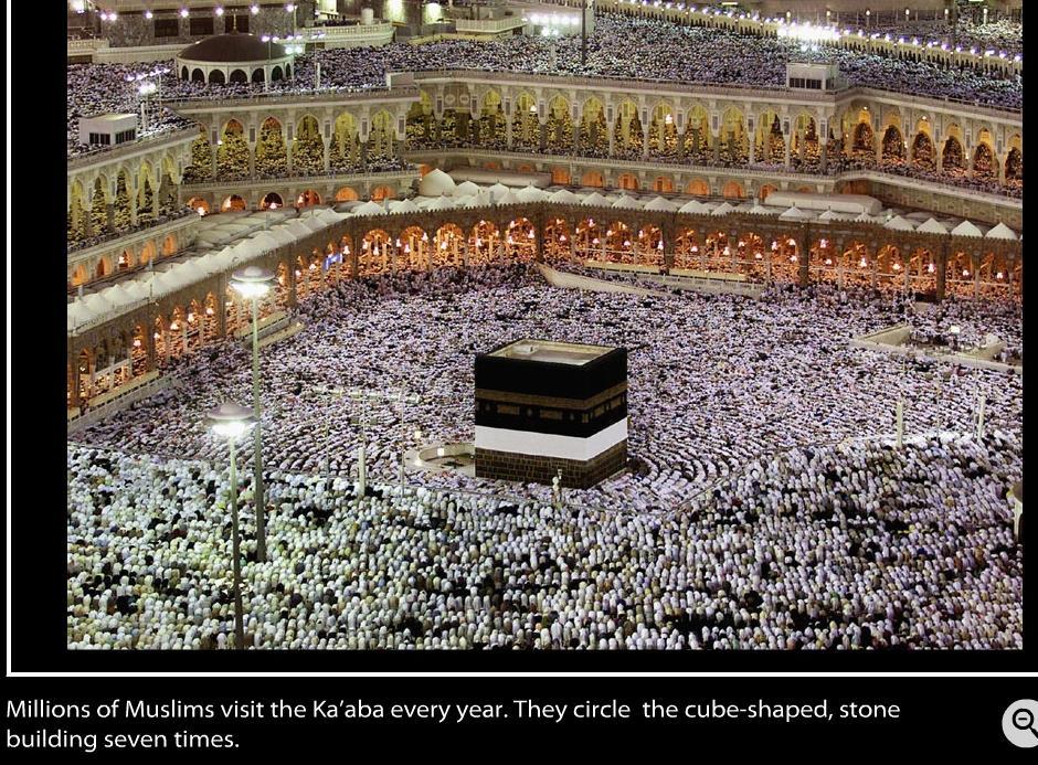 Why was Mecca important as a religious center? It was the location of the Ka aba, an important religious shrine.