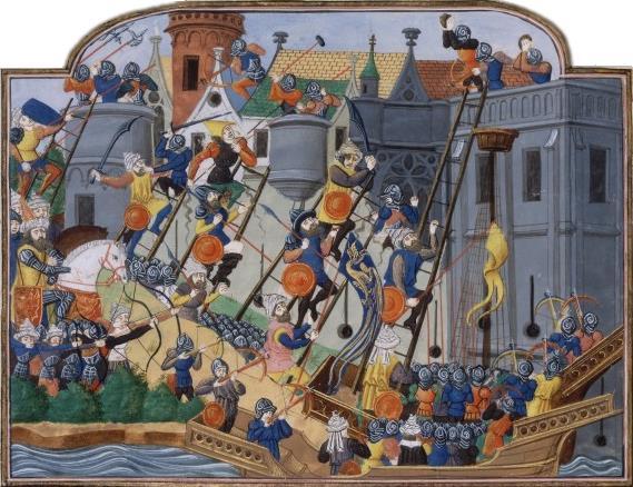 Conquest of Constantinople 1453 Several frontal assaults Sappers attempt to mine under the walls. Byzantines dig counter-mines and attack miners.