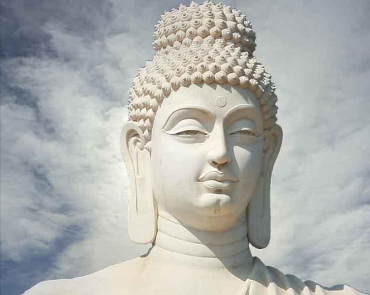 Siddhartha Gautama Father sheltered him in a palace so he would not face human hardships or misery.
