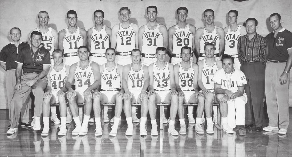 UTAH MEN S BASKETBALL YEAR-BY-YEAR RESULTS 1953-54 Record: 12-14, 7-7 SC (T-4th) Coach: Jack H. Gardner Dec. 4 Southern California L 48-54 Dec. 5 Southern California L 55-65 Dec.