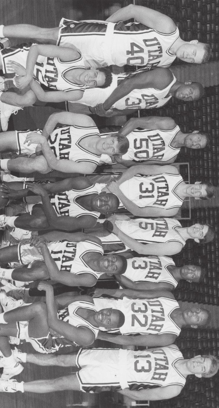 YEAR-BY-YEAR RESULTS UTAH MEN S BASKETBALL 1990-91 Record: 30-4 WAC Champion NCAA Regional Semifinals Front Row (left to right): Jimmy Soto, Craig Rydalch, Byron Wilson, Tyrone Tate, Anthony Williams.