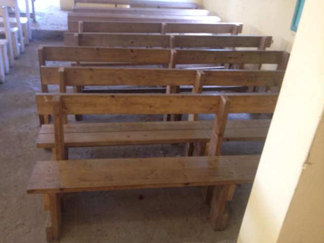 Page 5 Your Gifts At Work! Donated lumber creates seating for Worship. Hurricane Matthew By Wally Bogusat On Oct.