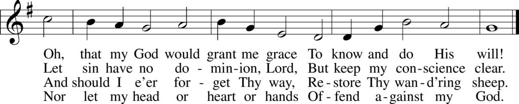 Distribution Hymn (Please be seated) Oh, That the Lord Would Guide My