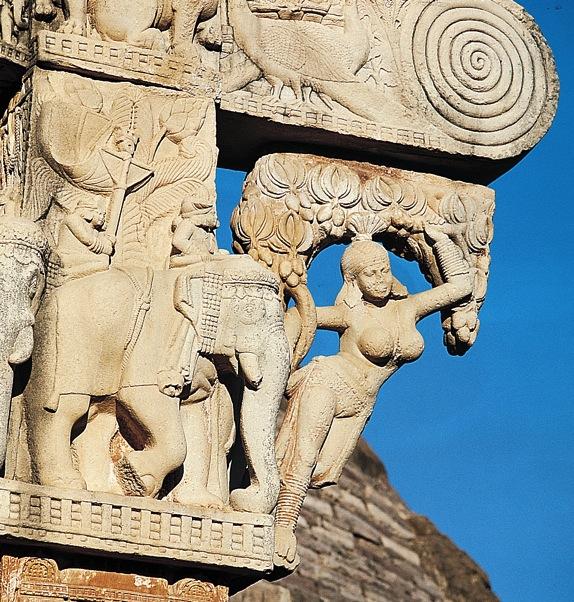 Yakshi, detail of eastern gateway, Another