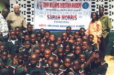 Our School Project in Liberia The John Williams Christian Academy in Paynesville, Liberia, West Africa was founded in 2010.
