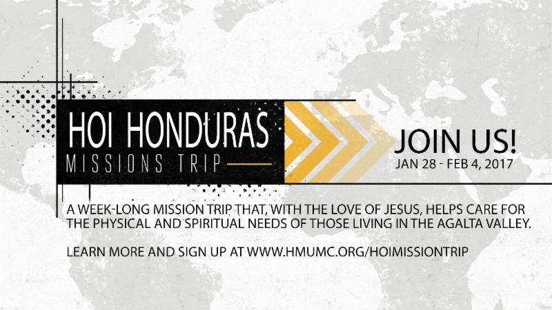 HOI Honduras Mission Trip January 28, 2017 - February 4, 2017 The HOI Honduras Mission Trip is a week-long mission that, with the love of Jesus, helps care for the