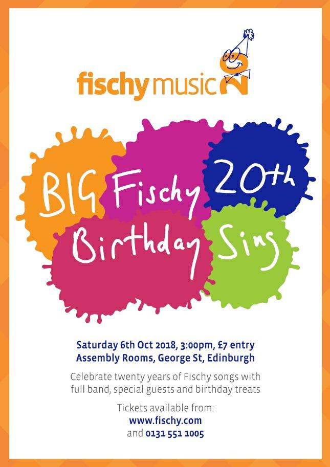 It s Fischy Music s big anniversary! Fischy Music is celebrating 20 years of nurturing the emotional, social and spiritual wellbeing of children through song.