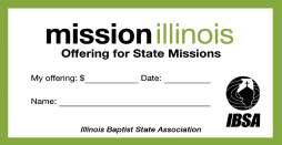 Adult mission study Let Your Light So Shine Before the study: Check the church office for the promotion kit for the Mission Illinois Offering & Week of Prayer. Also visit missionillinois.