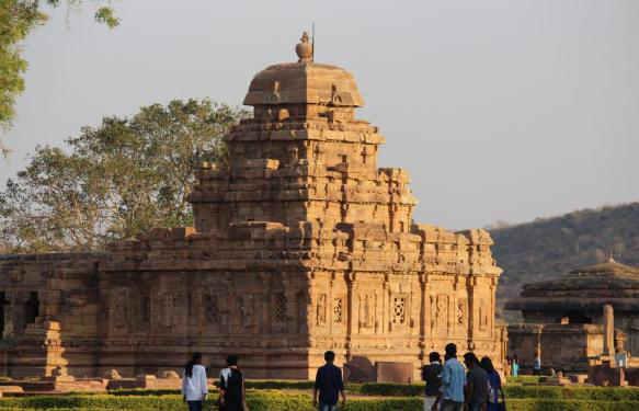 sanctum to large elaborately decorated temples