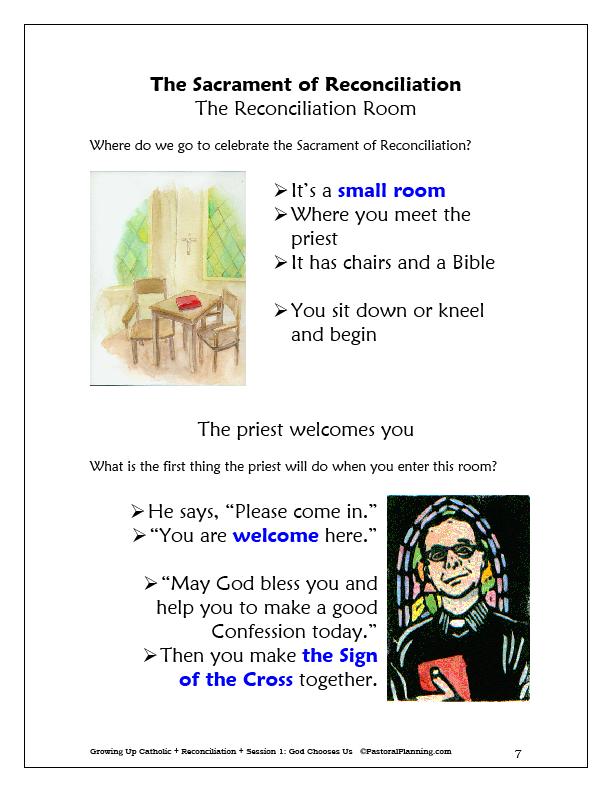 Final Prep for Reconciliation Parent Guide 1 During this retreat, you will take your child to see the parish reconciliation room.