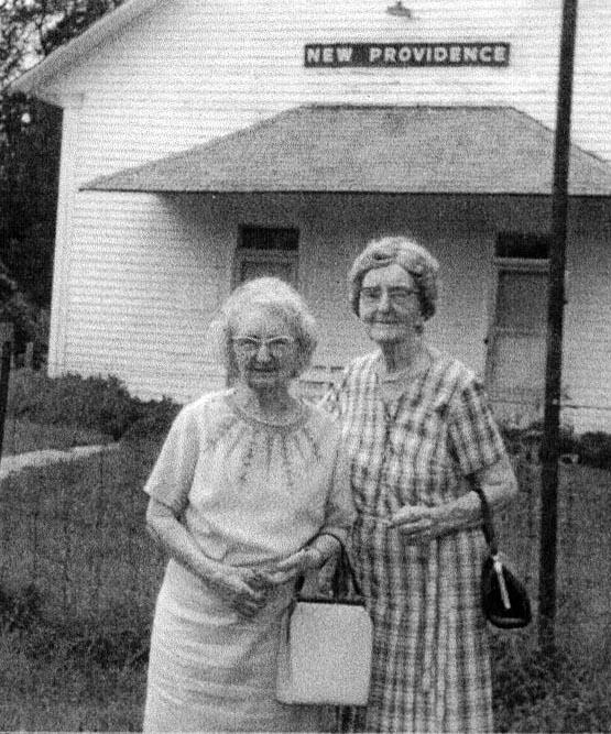 Nannie (Nichols) Morganthaler (left) and her