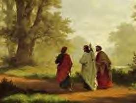To the two disciples on the way to Emmaus on the