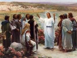 5. To the ten disciples (Thomas being absent) and others "with them," at Jerusalem on the evening of the resurrection day. One of the evangelists gives an account of this appearance, John (20:19-24).