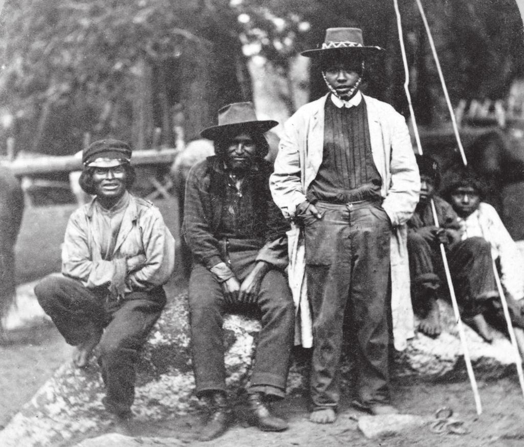 206 Kenneth L. Alford Paiutes, who were generally nonequestrian, tended to move to reservations and adopt settler ways more easily than other tribes within the territory (circa 1860).