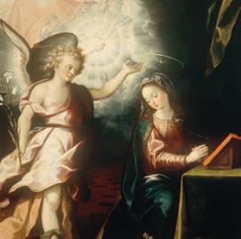 The Annunciation The Annunciation, by Luis Juarez (c. 1610) Directions: Take some time to quietly view and reflect on the art. Let yourself be inspired in any way that happens naturally.