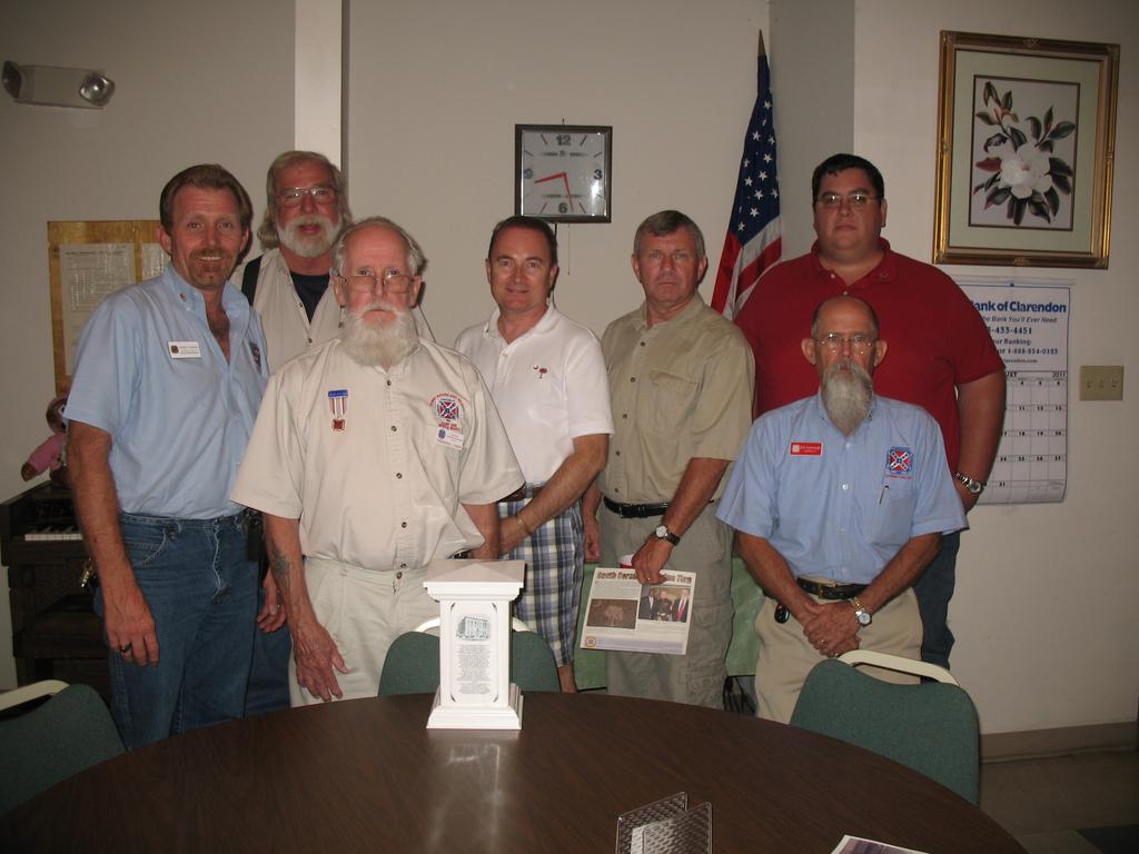 Litchfield visiting Horry Rough and Ready s Myrtle Beach, South Carolina Litchfield Compatriot Joe Hood speaks on Maryland in The War For Southern Independence Our Guest Speaker for August Commander