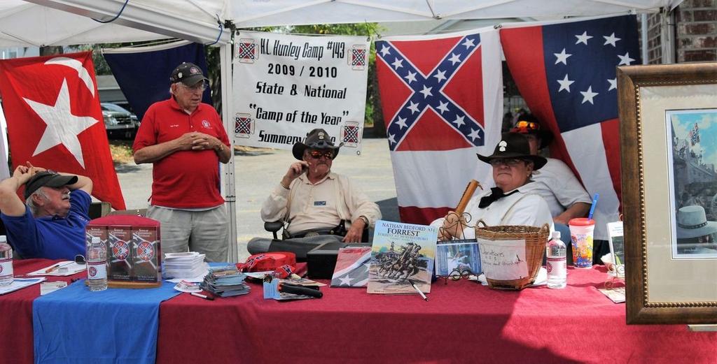 National News - Hunley SCV Exhibit Caught in Crossfire of Racism Claims Members of the H.L. Hunley Camp No.