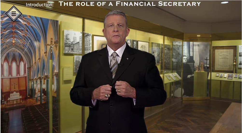 5. Chapter 1: Introduction: The Role of a Financial Secretary Hello, I'm Gary Nolan, Vice President for Fraternal Training and Ceremonials.
