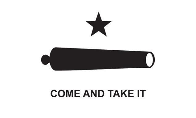 Battle of Gonzales General Urgartechea hears there is a 6 pound cannon in the town of Gonzales. Texans refused to return the cannon.