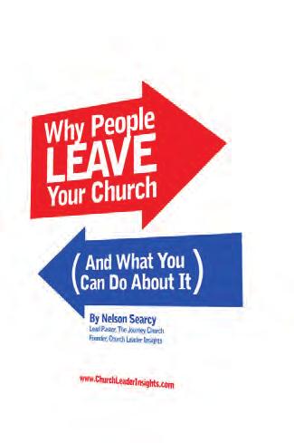WHY PEOPLE LEAVE YOUR CHURCH Learn why people leave and what you can do about it Let's face it: it hurts when someone leaves your church. When it happens, we don't know what to do and what to not do.