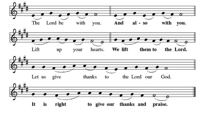 Announcements Temple Talk Well-Being Task Force The Offering Offertory Fairest Lord Jesus Becki Mayo The Great Thanksgiving: These are among the oldest words in the liturgy.