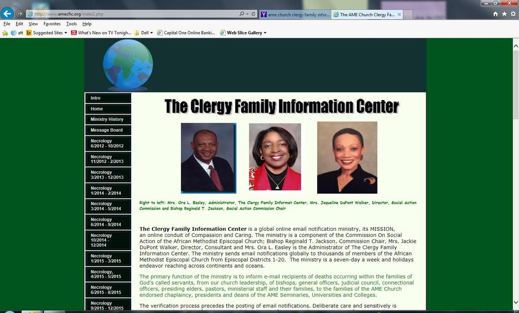 Clergy Family Information Center