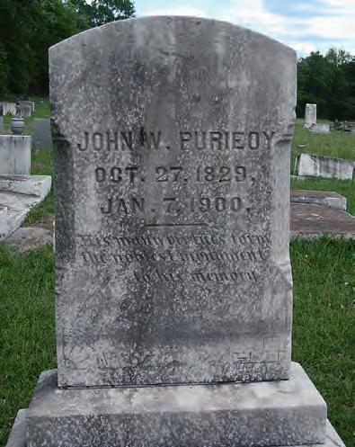 Esther Ann Maddux Purifoy died on December 21, 1909, at age seventy, while visiting the home of her daughter Martha Elizabeth Purifoy McPherson.
