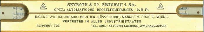 (bb) Slide rule back style label examples 1.
