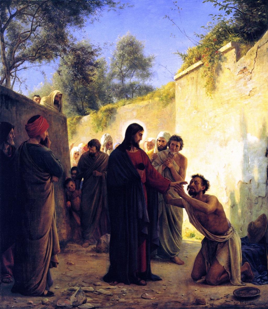 Healing of the Blind Man by Carl Bloch Directions: Take a moment to view the painting Healing of the