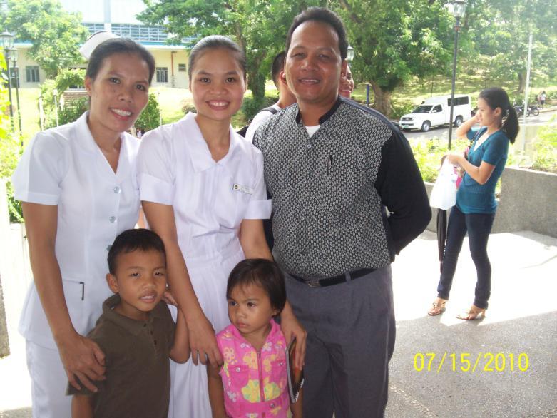 She is studying Nursing in Manila and this photo was taken during her Nurses' Capping ceremony.