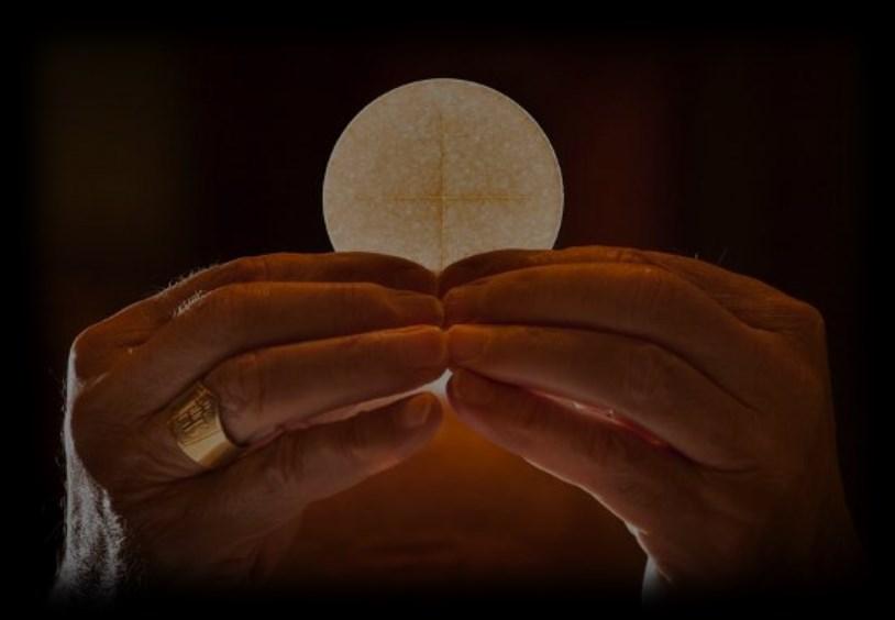 Once the Minister of Communion has placed the Eucharist onto your palm, step to the side and consume it immediately by taking it with the fingers of the lower hand and placing the Eucharist in your