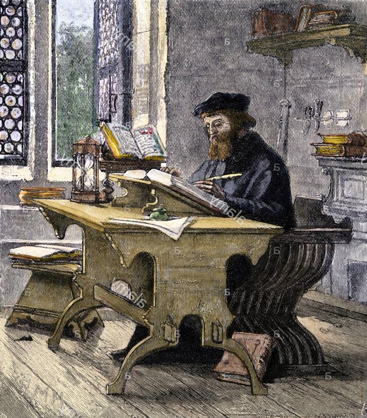 Wycliffe translates the Bible Struck the spark of reformation by taking on the enormous task of translating the Latin Vulgate into the English language during