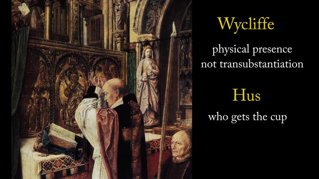 Question of Communion Wycliffe Physical Presence Not